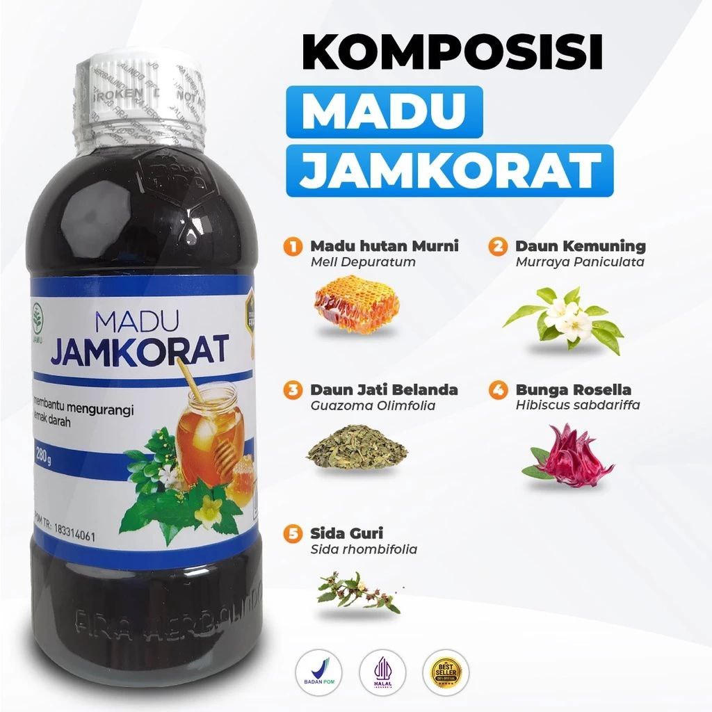 ( 𝗔𝗚𝗘𝗡 𝗥𝗘𝗦𝗠𝗜) 𝐌𝐀𝐃𝐔 𝐉𝐀𝐌𝐊𝐎𝐑𝐀𝐓 - JAMKORAT OBAT ASAM URAT JAMKHORAT JAMKORAT Asli OBAT ASAM URAT Penurun Kolesterol dan Asam Urat Jamkorat Madu Obat Asam Urat Ampuh BPOM