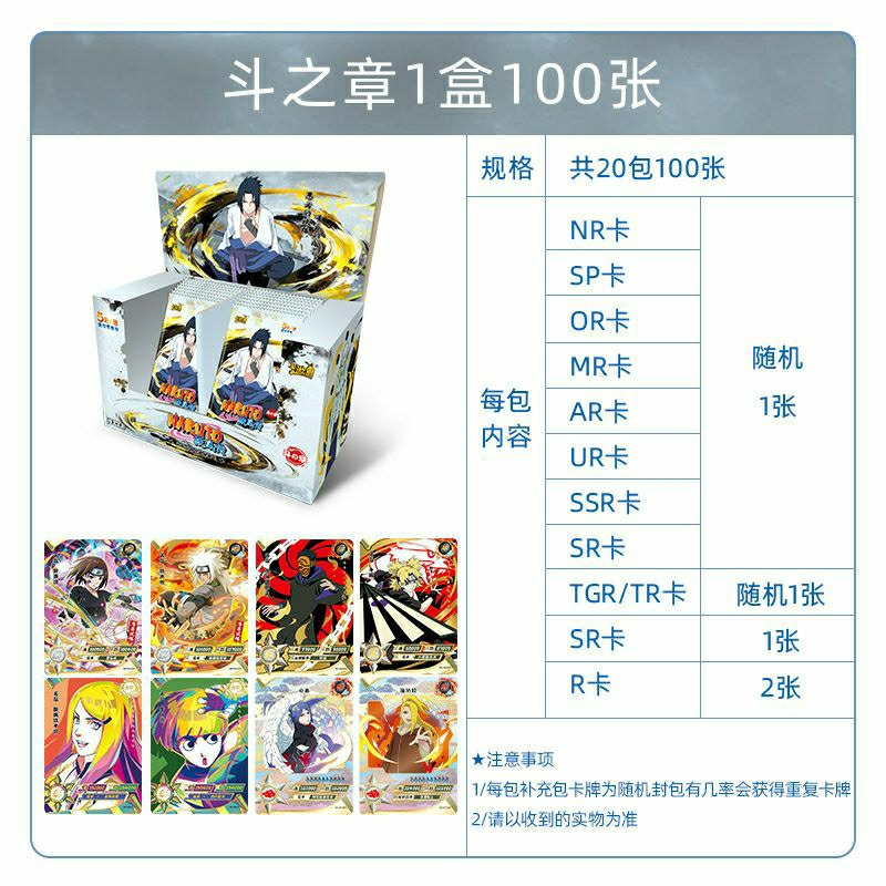 Naruto kayou card Collection T3 W4 Box