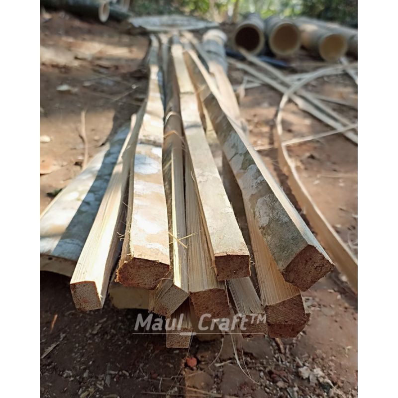 Bambu Petung Kotak isi 10 PCS Panjang 2 Meter Bahan Arku Layangan Dll