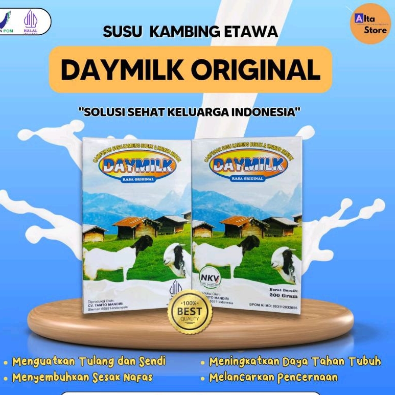 

Daymilk 200 Gram - Susu yang Bantu Atasi Gangguan Pernapasan dan Pencernaan BPOM Halal