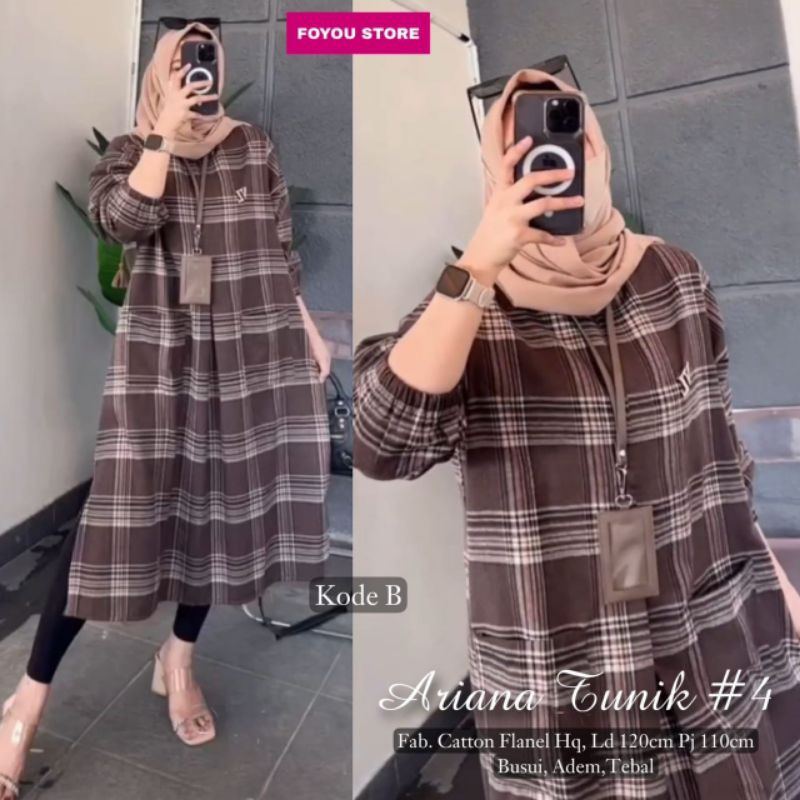 long tunik jumbo ld120 bestseller premium cotton flanel