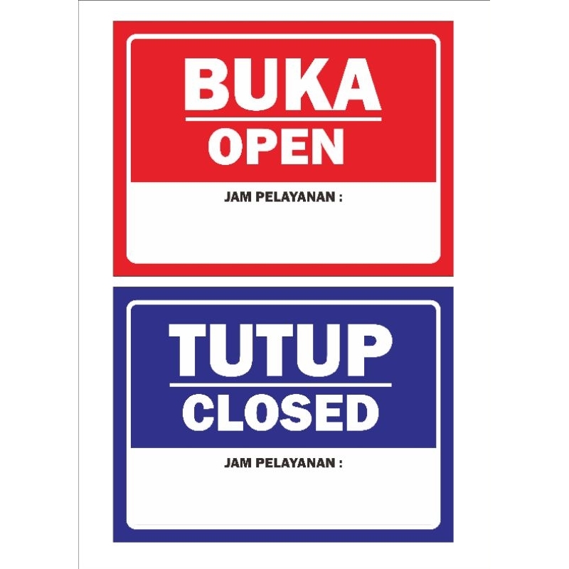 

Open-Close ( jam pelayanan)