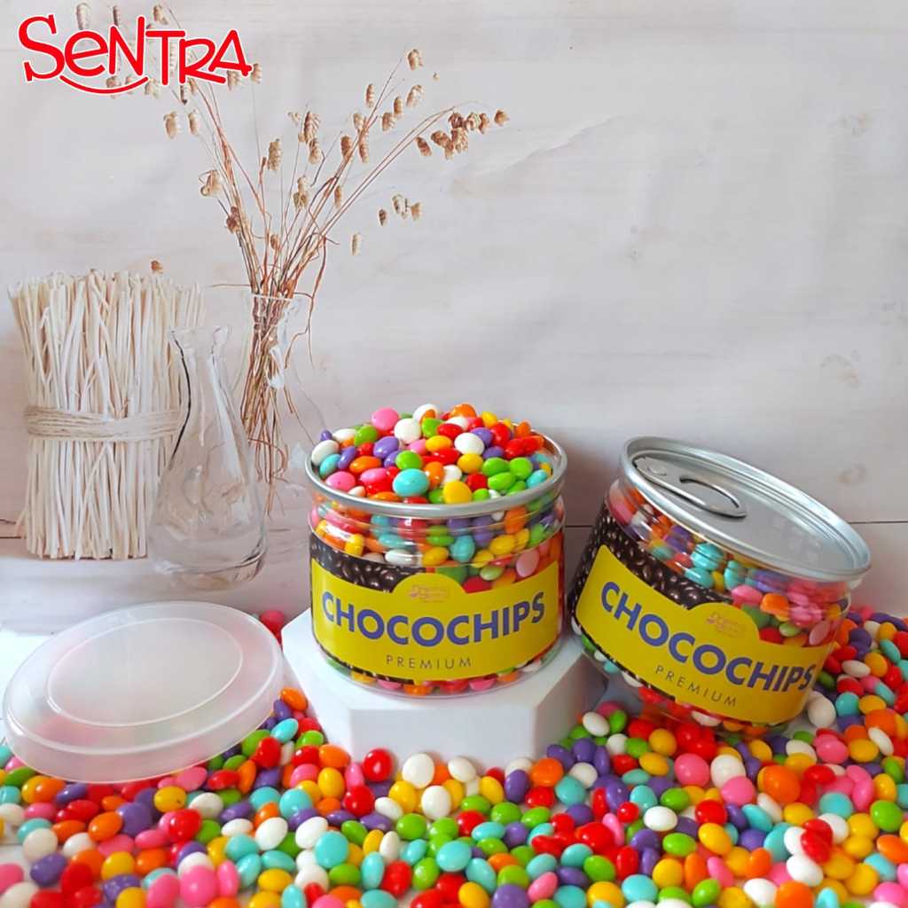 

Sprinkle Chocochips Rainbow Hiasan Kue Kemasan PET CAN