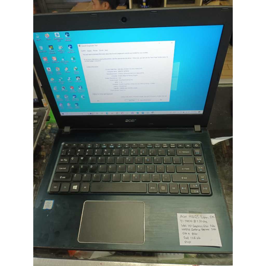 laptop ACER TravelMate P249-G2-MG Core i7-7500U vga 2gb