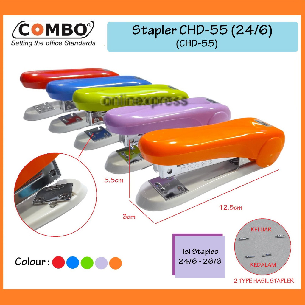 

Stapler HD-55 / Stapler Besar / Alat Staples No.3 / Hekter CHD55 Combo