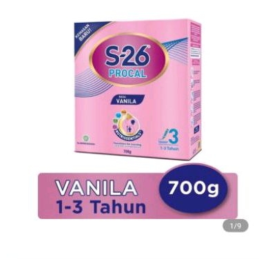 

S-26 Procal Tahap 3 Susu Pertumbuhan Anak 1-3 Tahun Vanilla 700G