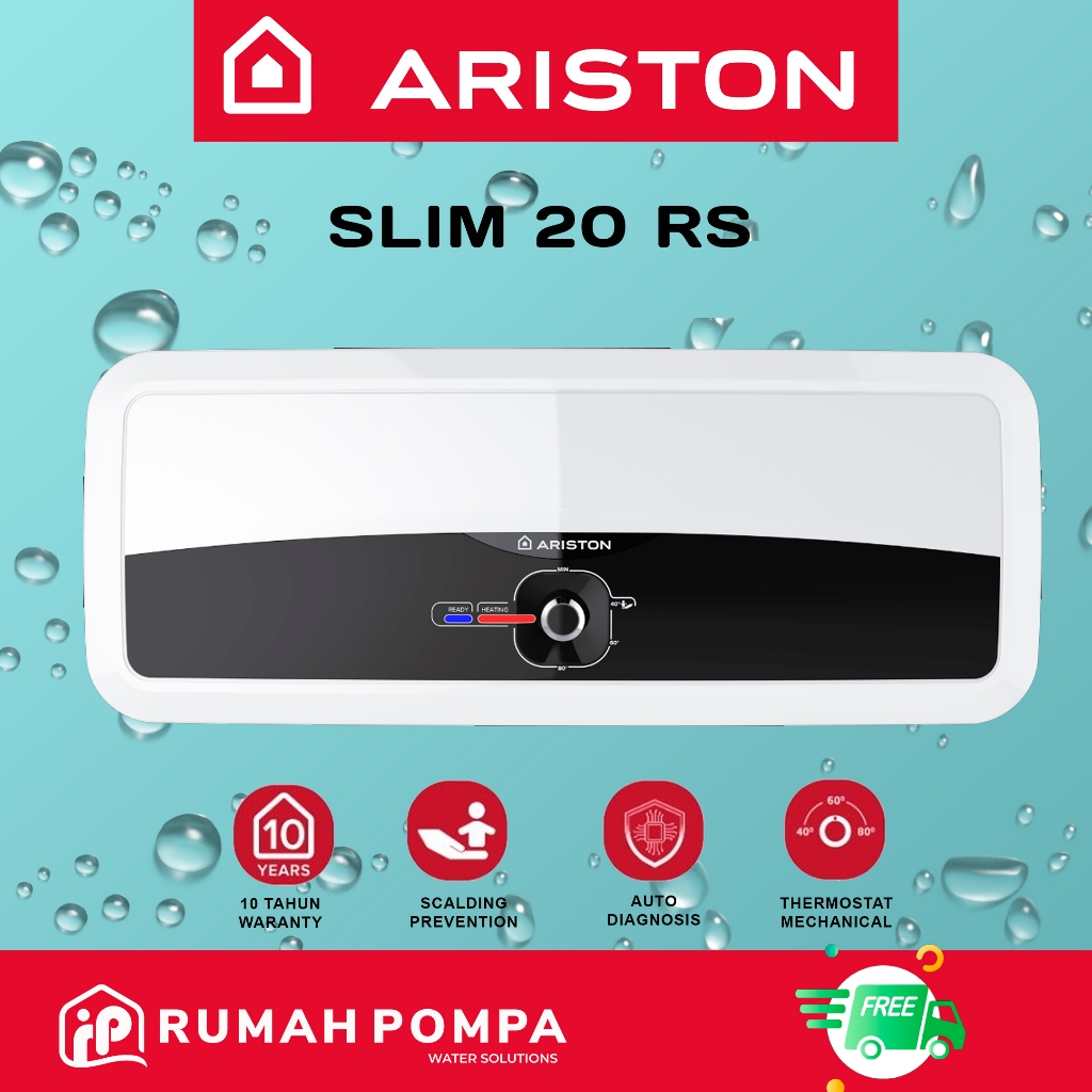 Water Heater Listrik Ariston 20 Liter Slim 20 RS