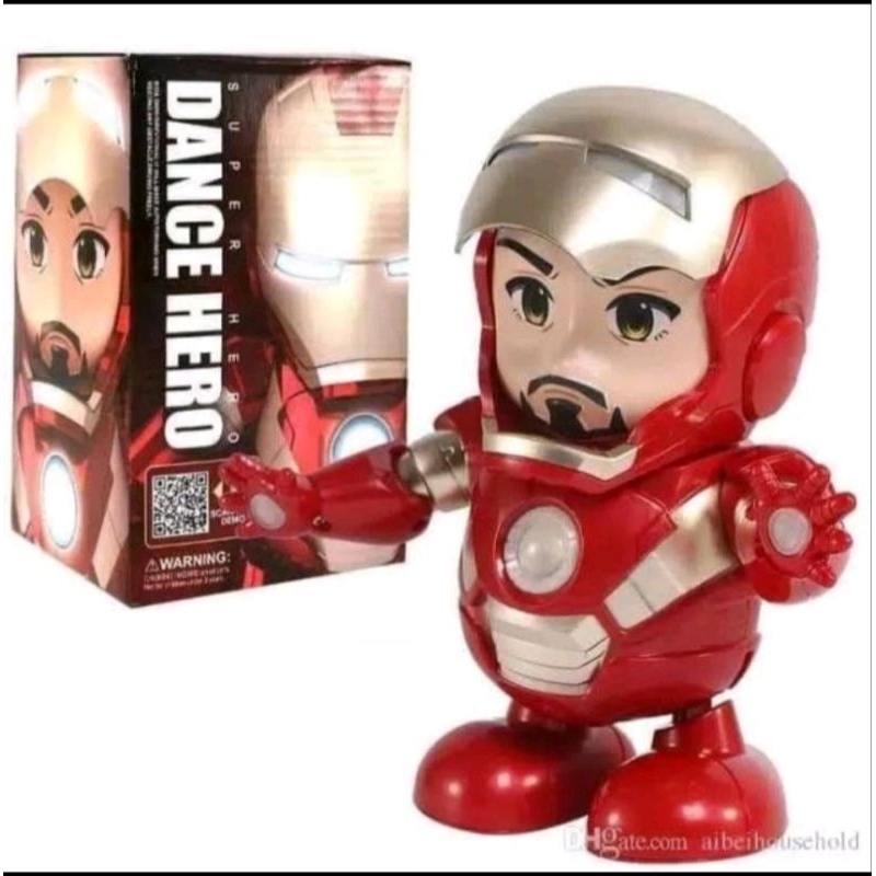 Mainan Anak Robot Dance Hero Ironman