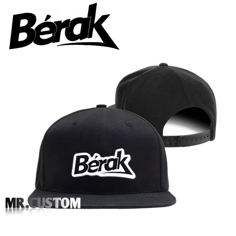 Topi Snapback Premium Berak Clothing / Topi Snapback Distro Pria Wanita Lokal Brand BERAK