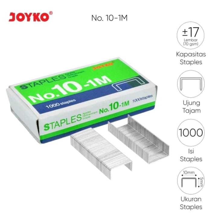 

ISI STAPLES ANAK HEKTER JOYKO NO 10 HARGA 1 KOTAK KECIL