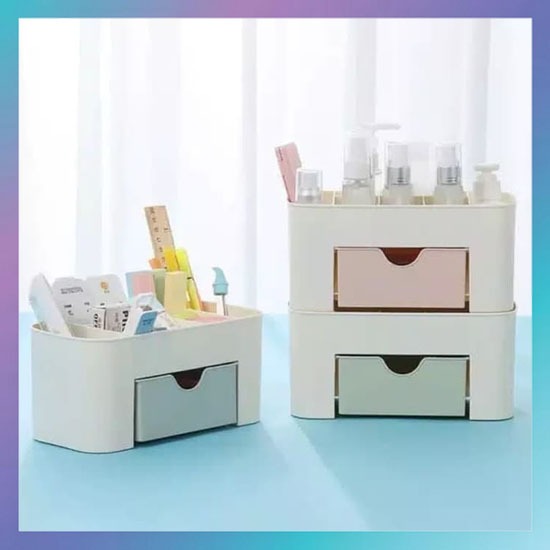 Rak Kosmetik Plastik / Rak Makeup Plastik / Rak Kosmetik Laci / Rak Kosmetik / Organizer Make Up