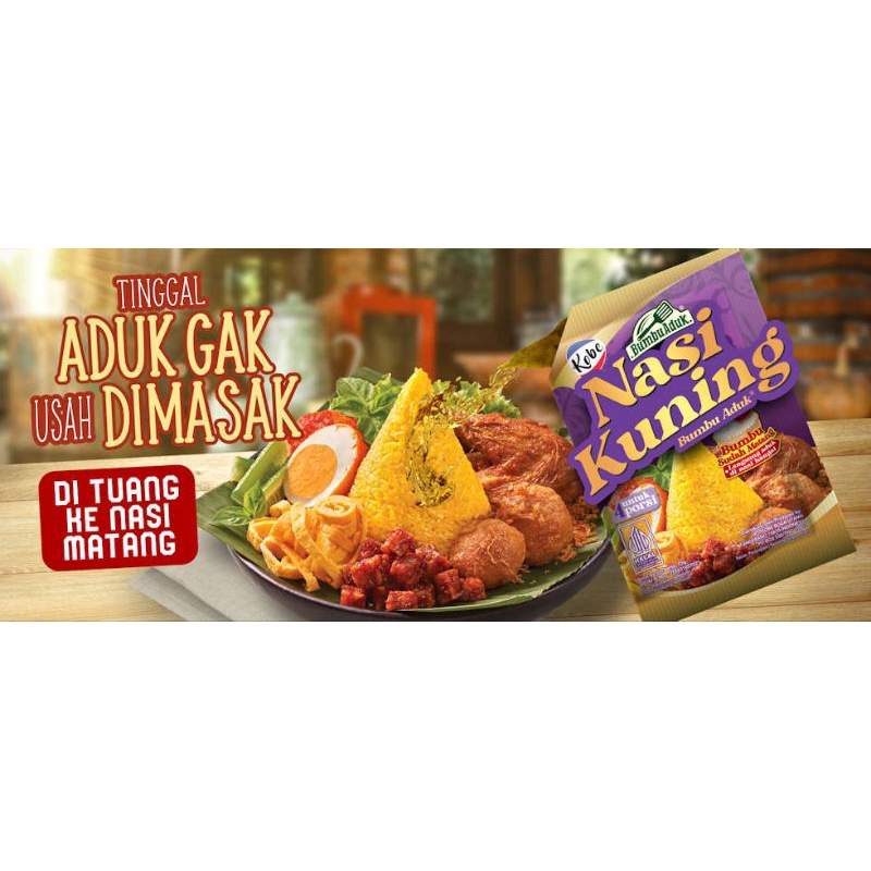 

Bumbu nasi kuning kobe 15gr isi 10pcs