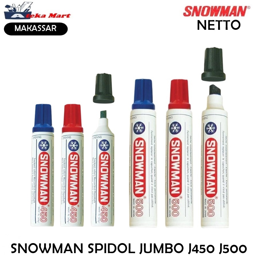 

[PCS] SNOWMAN SPIDOL PERMANENT MARKER J450 J500 GIANT WRITTING