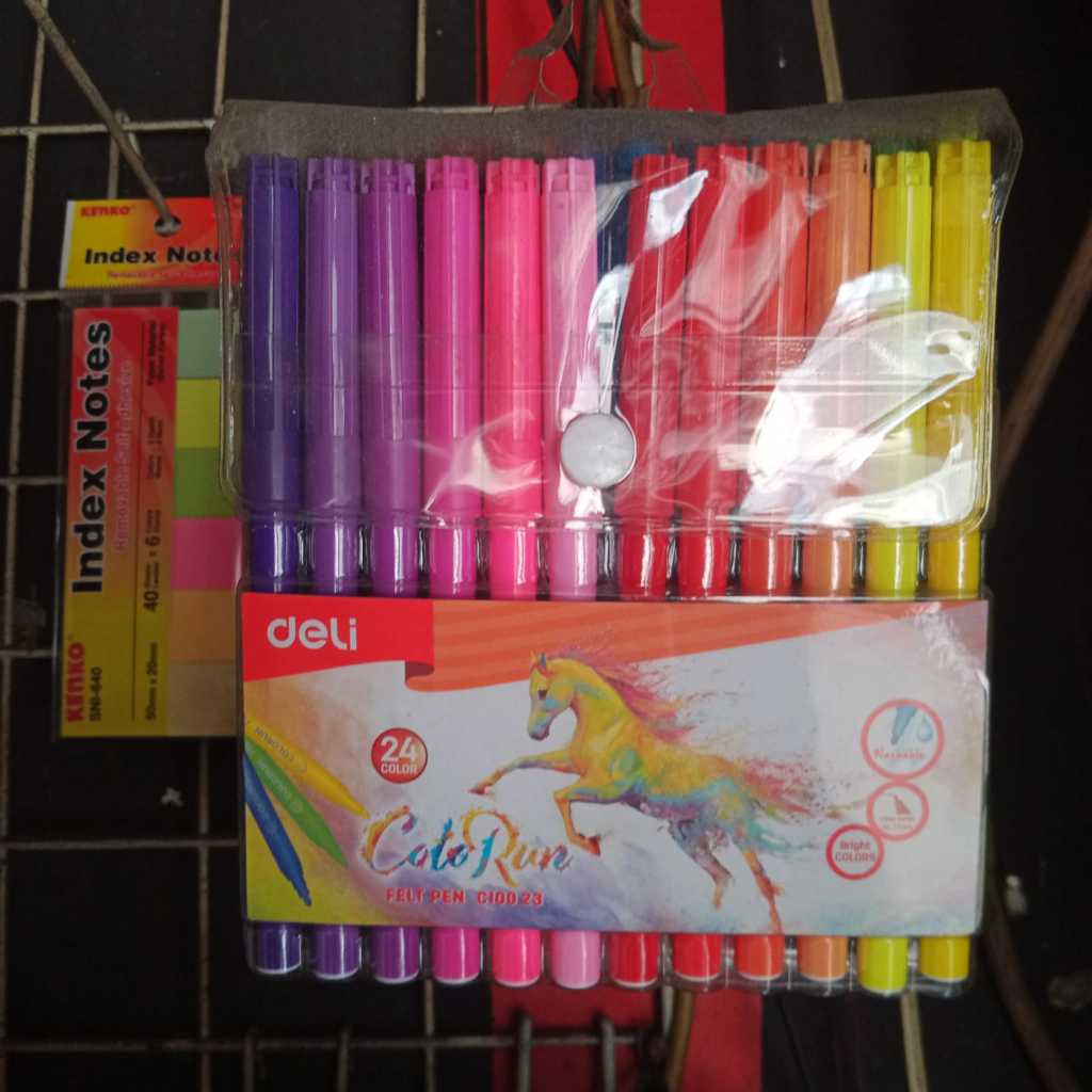 

spidol kecil 24 warna deli
