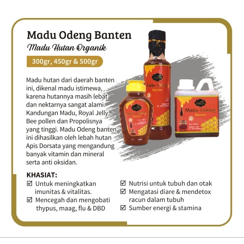 

Madu Sehat Odeng Banten/Madu Azzura