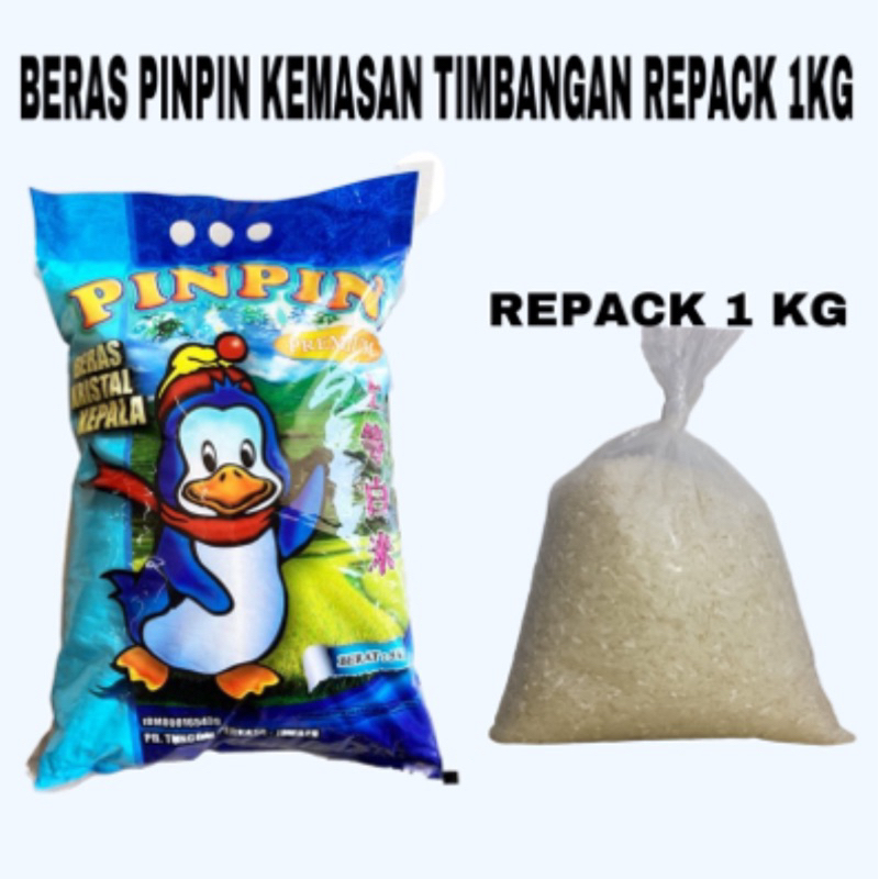 

PINPIN BERAS KRISTAL KEPALA PINGUIN KEMASAN 1 KG