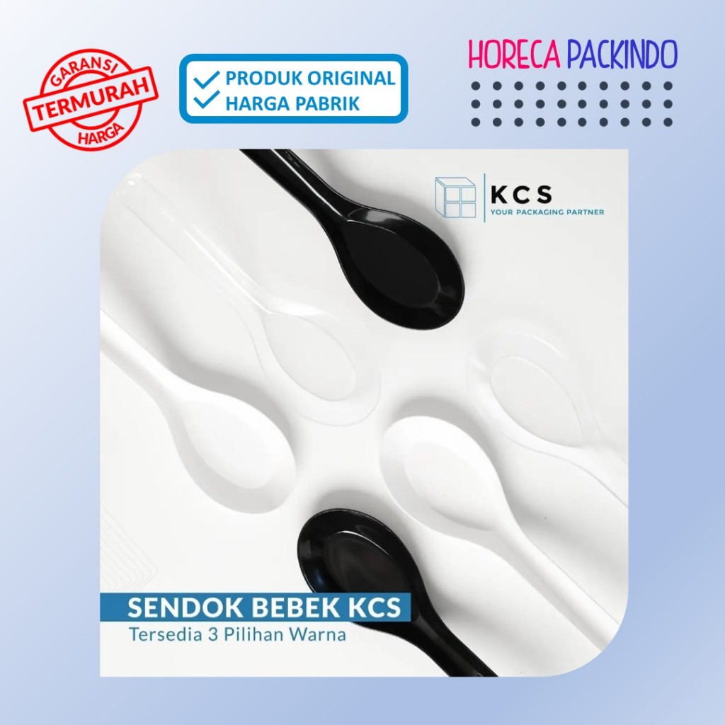 Sendok Bebek Plastik Bening KCS Pack 50pcs