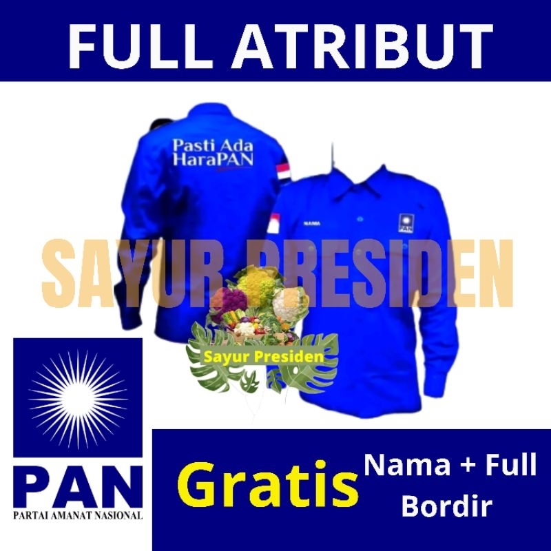 kemeja partai pan seragam partai pan pdh partai pan pdl partai pan baju partai pan kemeja pan seraga