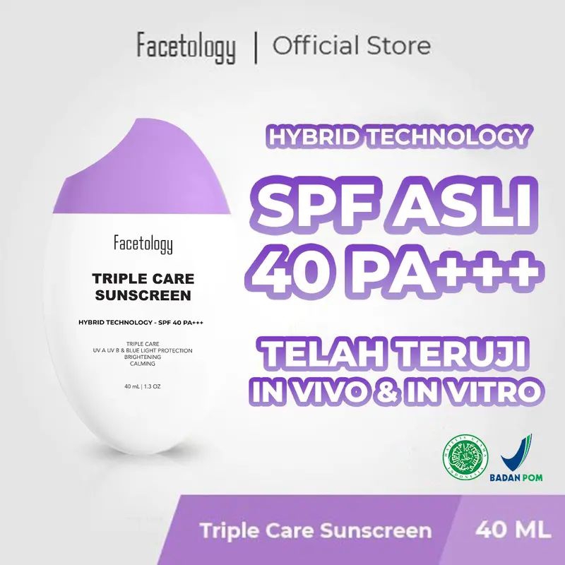 Facetology triple care Sunscreen Spf 40 Pa++++ / Sunscreen facetology