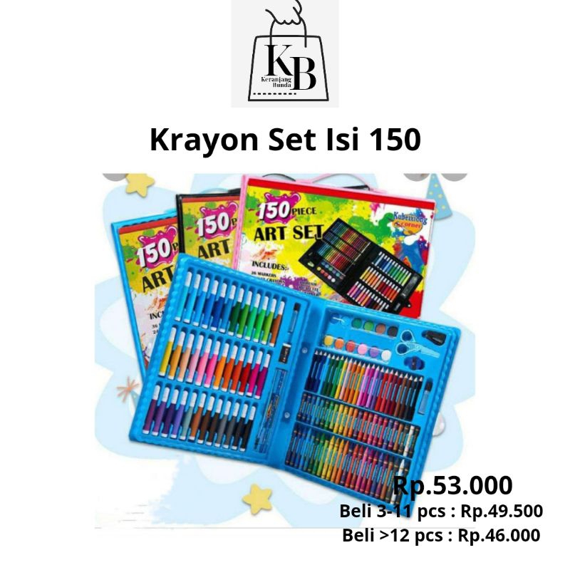 

❤Keranjang Bunda❤ Krayon Set Isi 150 pcs
