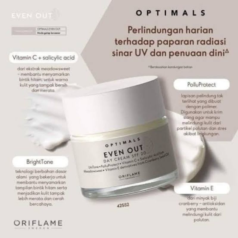 Optimals even out day cream night cream Optimals even out Serum