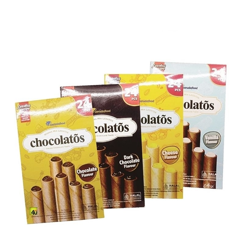 

gery chocolatos wafer stik 14g .(1kotak isi 24 pc ..) ready all varian