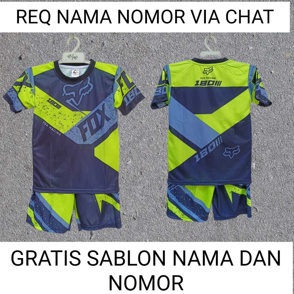 Jersey setelan baju cross balap motor/jersey baju sepeda anak