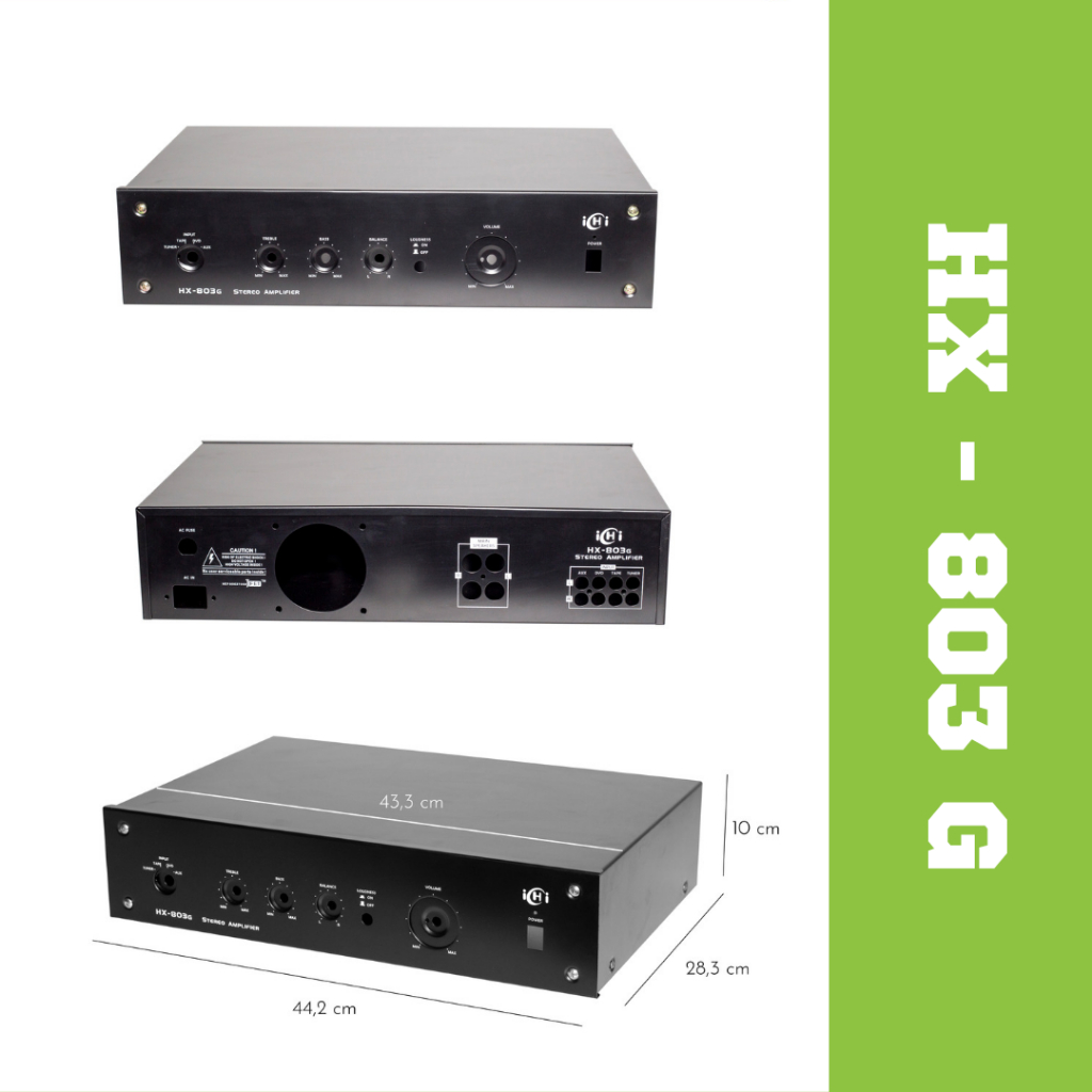 Box Amplifier HX-803G HK 203 Casing Kosongan 10A 10 A by ICHI
