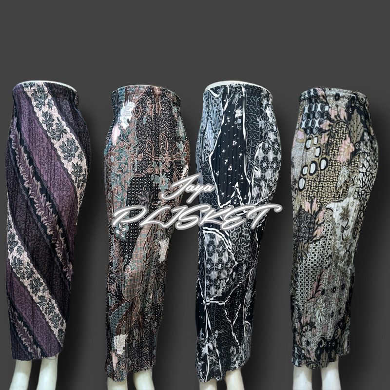 50 Motif (realpict) Rok Plisket Batik Bawahan Kebaya / Rok Wisuda & Rok Pesta, Allsize Pingang Full 