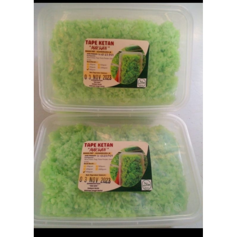 

TAPE KETAN HIJAU 350 GRAM