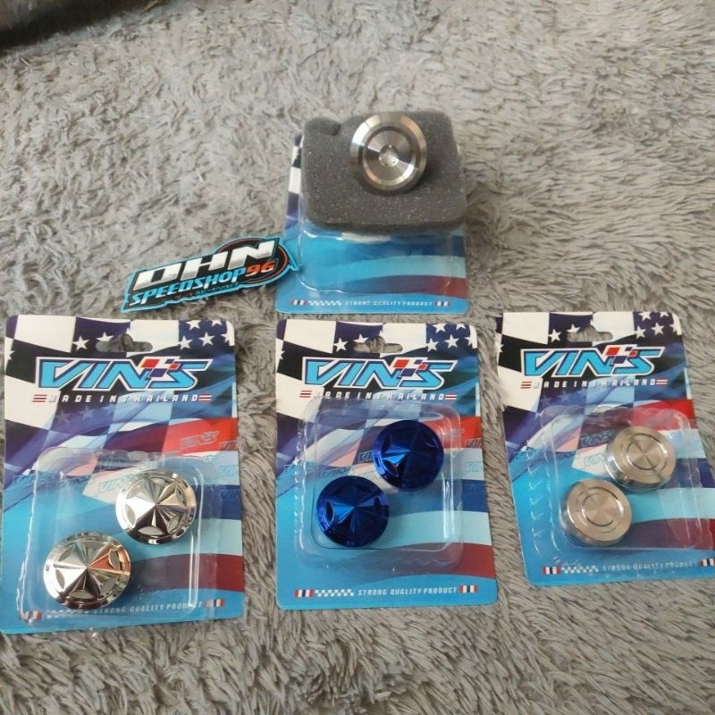 Tutup as shock ninja R as 33 dan baut segitiga komstir ninja r stainless