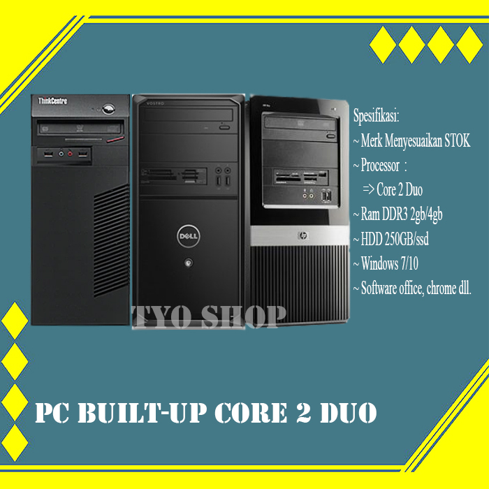 Cpu Komputer Built-Up C2D lenovo Acer HP DLL