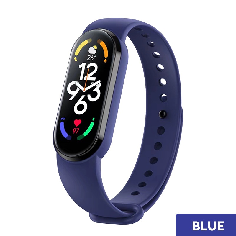 GOONE NEW 2023 M8 Smartwatch Bluetooth IP67 Waterproof Touch Screen Smartband Bracelet Play Music Sport Health Tracker Blood Pressure Monitoring Jam Tangan Pria Jam Tangan Wanita-M8-Blue