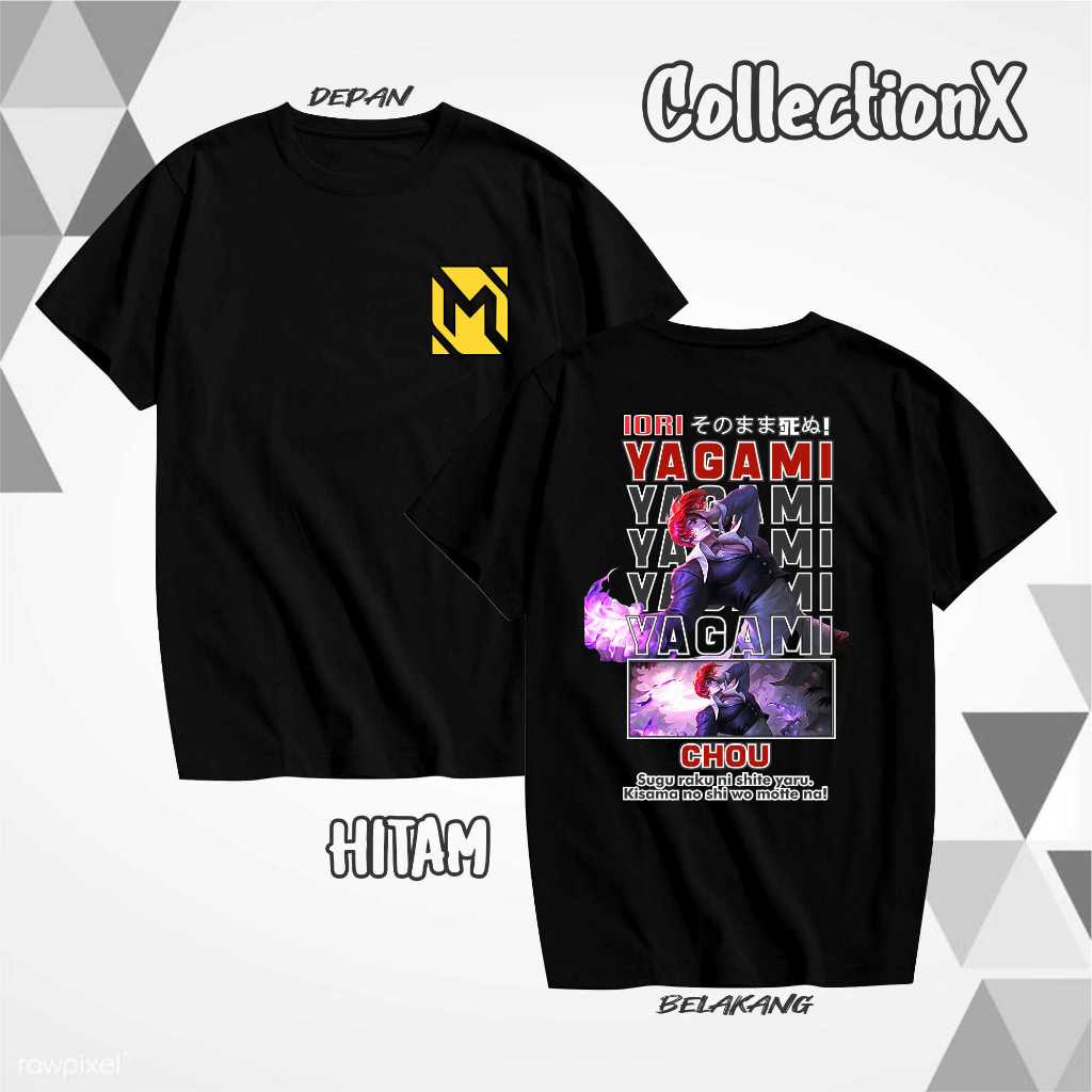 KAOS ATASAN MOBILE LEGENDS DTF CHOU IORI YAGAMI KOF/KAOS GAMER/KAOS DEWASA/KAOS PRIA DAN WANITA