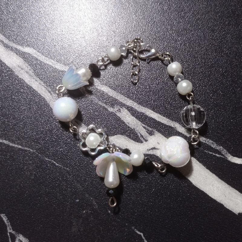 Bell Flower Charm Bracelet | Gelang Charm | Gelang Charm Korea | Gelang lucu aesthetic