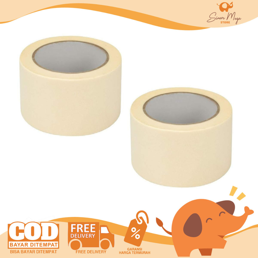 

Nachi Masking Tape (3'') 72mm X 20yard / Isolasi Lakban Kertas
