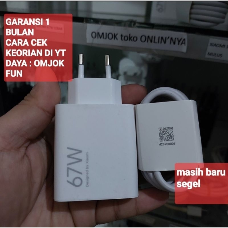 Cas Xmi 67W Copotan Xiaomi ORIGINAL 100% Bekas turbo max 67w