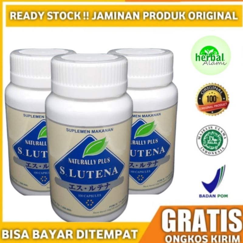S lutena naturally plus asli japan obat mata soft gel slutena original