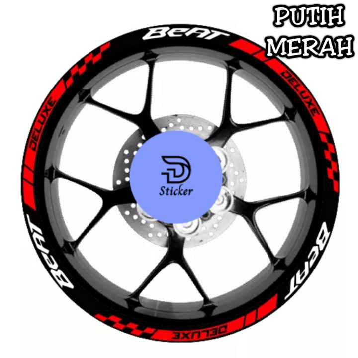 Stiker Velg Beat Deluxe