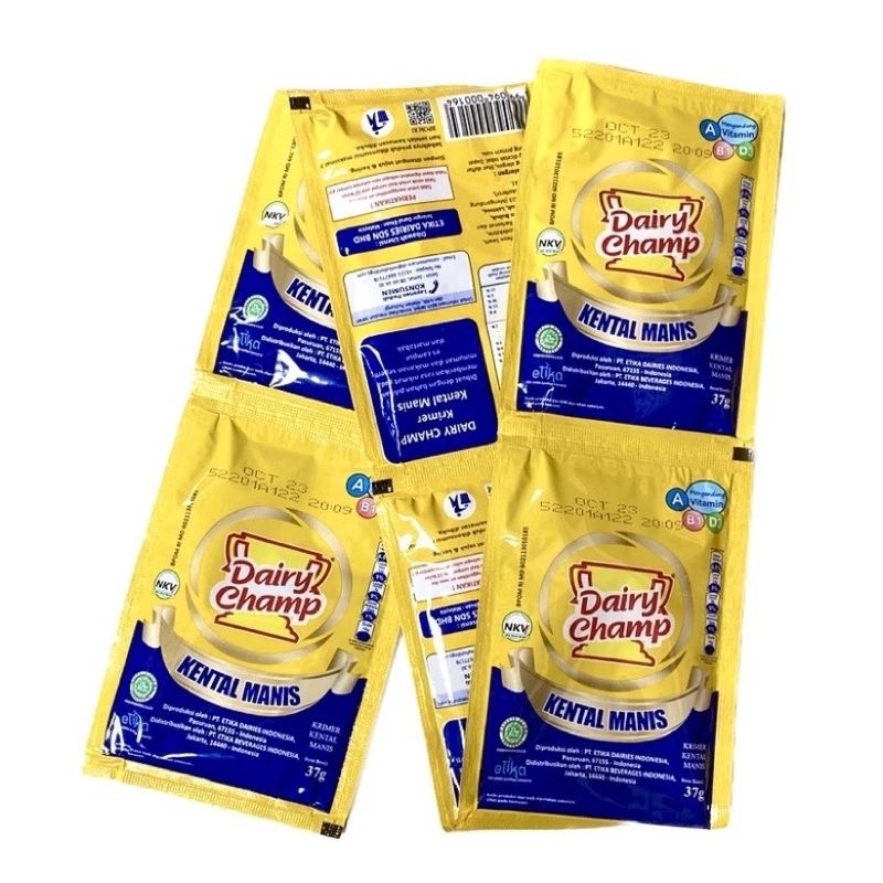 

Susu Kental Manis Dairy Champ Sachet isi 6 pc