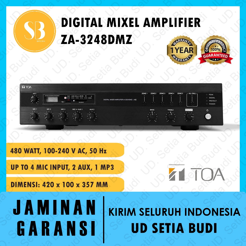 Amplifier Toa ZA3248DMZ Za 3248 DMZ 3248DMZ 480 Watt Original