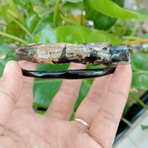 gelang akar Bahar hitam bonggol unik/gelang akar Bahar bonggol original