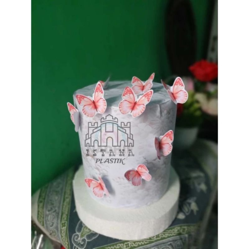 toper kue kupu kupu/kupu kupu/hiasan kue ulang tahun