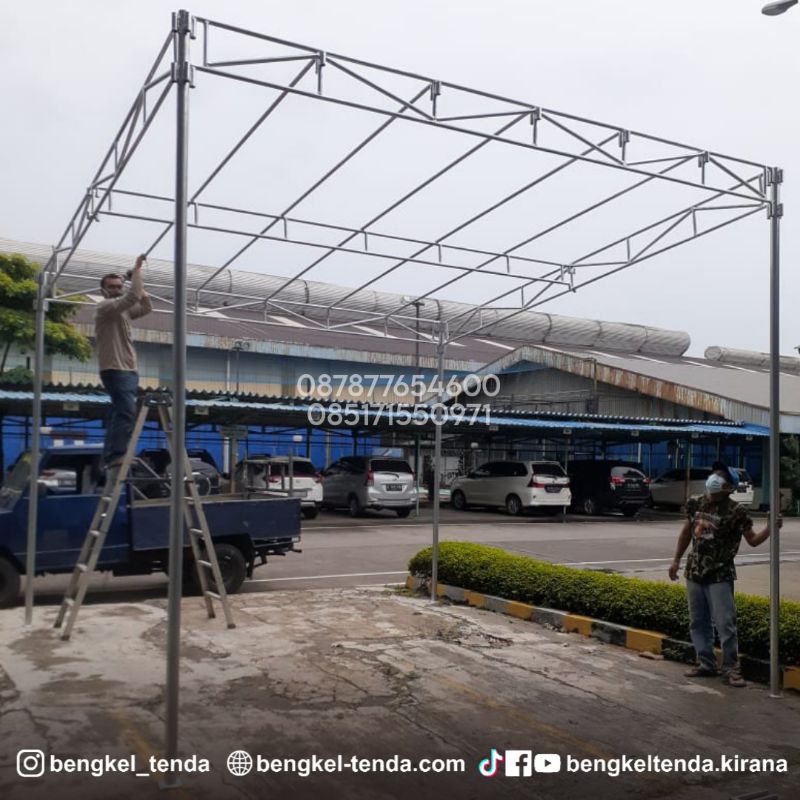 Rangka Tenda Pesta / Rangka Tenda Terop / Rangka Tenda Custom / Rangka Tenda Plampang