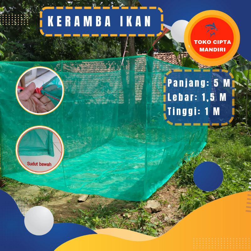 keramba ikan 5x1,5x1 hapa ikan keramba jaring apung keramba ikan kecil keramba burayak ikan jaring i
