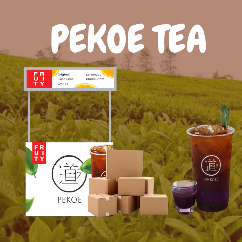 

Paket Sampel Bisnis Franchise ES TEH by PEKOE TEA Viral