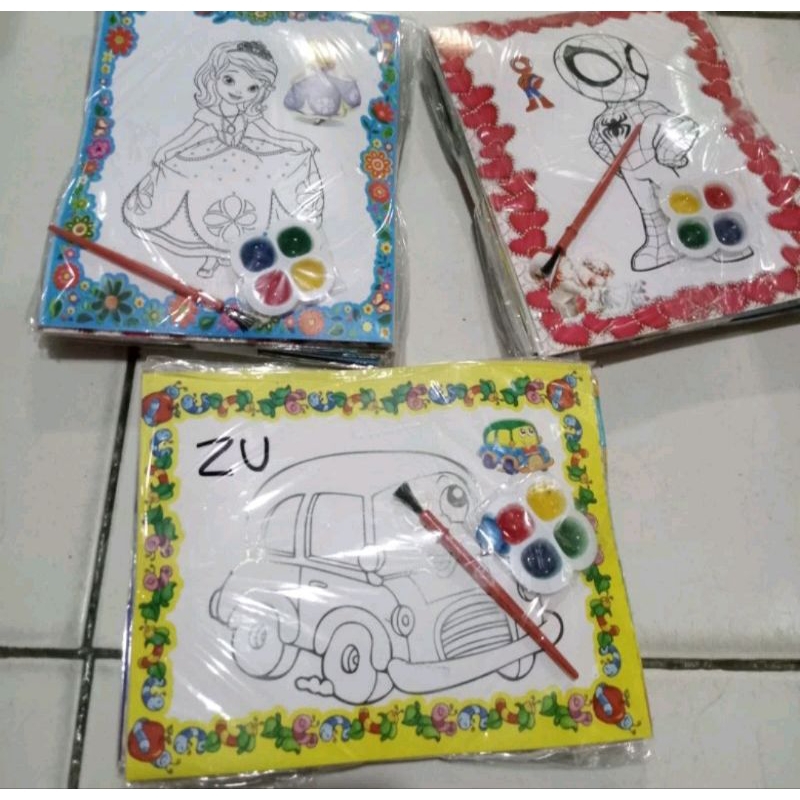 

10pcs melukis gambar cat cair berwarna mewarnai