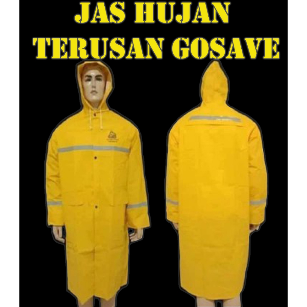JAS HUJAN SAMUDRA GOSAVE ORIGINAL RAINCOAT / BAJU HUJAN SAFETY GOSAVE / MANTEL HUJAN