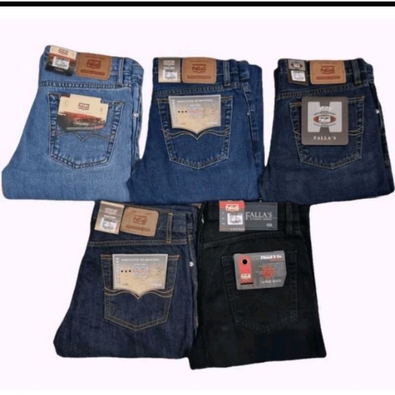 CELANA JEANS FALLAS / CELANA JEANS PRIA KAKI REGULER