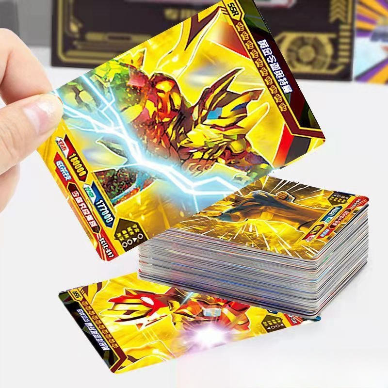 110pcs Kartu Ultraman Mainan Ultraman Mainan Kartu Ultraman Orb Gold Ultra Rare Card Kartu Langka Ul